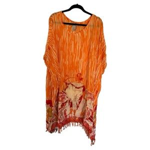 Vintage Sahara mg orange one size plus dress